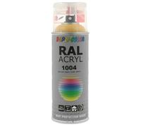 Peinture Acrylique - Dupli Color - RAL 1004 - Jaune or - 400 ml - Brillant