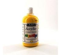 Peinture Acrylique en bouteille jaune 500ml - Amt G