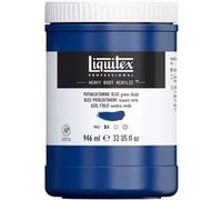 Peinture Acrylique en pot bleu phtalocyanine 946ml - Liquitex Heavy Body Bleu
