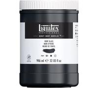 Peinture Acrylique en pot noir d'ivoire 946ml - Liquitex Heavy Body Noir