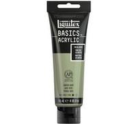 Liquitex 8870079 Basics - Peinture acrylique, peinture artistique monopigmentée, résistante à la lumière, qualité archive, finition satinée, tube de 118 ml - Gris Vert