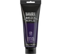 Liquitex 88700220 Basics - Peinture acrylique, peinture artistique monopigmentée, résistante à la lumière, qualité archive, finition satinée, tube de 250 ml - Pourpre