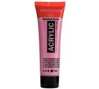 Peinture acrylique en tube - Rose quinacridone clair - 385 - Amsterdam - 20ml G