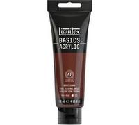 Liquitex – Peinture acrylique Basics 8870013, monopigmentée satinée 118 ml – Sienne Brûlée