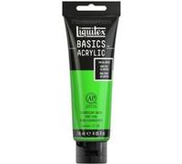 Liquitex Basics Peinture acrylique monopigmentée finition satinée Vert fluorescent 118 ml