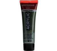 Amsterdam Tube de peinture acrylique Standard Series - Vert olive foncé 622-20 ml - Opaque - Excellente résistance à la lumière - Pigments de haute qualité - Polyvalent - Application lisse