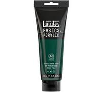 Liquitex Peinture acrylique Basics 88700226 – Monopigmentée, Satinée – Vert Phtalocyanine 250 ml