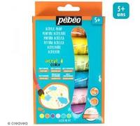 Peinture Acrylique enfant Acrylcolor - Couleurs pastel -20 ml - 6 tubes G