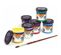 Peinture Acrylique - Enfant - Scolaire - Arts Plastiques - 6 Pots De 55ml - Jovi