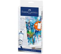 Peinture acrylique faber castell boite de 12