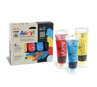 Primo - Peinture acrylique professionnelle Hobby & Professional - 5 x 75 ml - Made in Italy