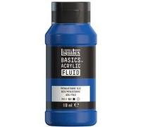 Liquitex 8870398 Basics Fluid - Peinture acrylique à consistance fluide, à séchage rapide, résistante à la lumière, imperméable, à base d'eau, Flacon de 118 ml, Bleu Phtalocyanine