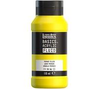 Peinture acrylique - Fluide - Jaune primaire - 410 - Liquitex - Basics Acrylic fluid - 118ml Jaune
