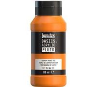 Liquitex Peinture acrylique Basics Fluid 8870385, séchage rapide, 118ml, Orange de Cadmium imitation