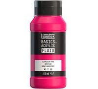Liquitex Peinture acrylique Basics Fluid – Séchage rapide, imperméable – 118 ml Rose fluo