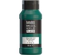 Peinture acrylique - Fluide - Vert phtalocyanine - 317 - Liquitex - Basics Acrylic fluid - 118ml Vert