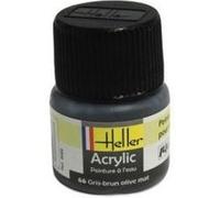 Peinture Acrylique Gris Brun Olive Mat 9066 Heller multicolore G