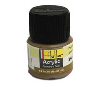 Peinture acrylique HELLER - Jaune désert mat - Contenance 12 ml - A partir de 15 ans