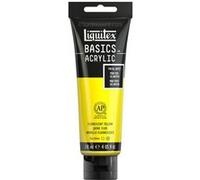 Peinture acrylique - Jaune fluorescent - 981 - Liquitex Basics acrylic - Tube 118ml