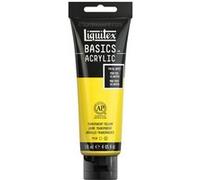 Peinture acrylique - Jaune transparent - 45 - Liquitex Basics acrylic - Tube 118ml Jaune