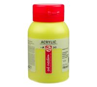 Peinture acrylique - Jaune Verdâtre - 243 - Pot de 750 ml - Talens Art Creation