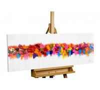 Peinture acrylique 'JEU DE COULEUR à L'HORIZON' | Œuvre peinte à la main | 12 ..