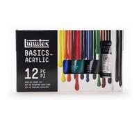 Peinture acrylique - Liquitex - Basics Acrylic - Coffret 12 tubes de 22ml - Assortiment