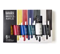 Peinture acrylique - Liquitex - Basics Acrylic - Coffret 6 tubes de 118ml - Asso