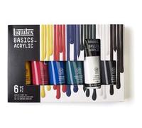 Liquitex Peinture acrylique Basics Acrylic – Coffret 6 tubes de 118 ml – Assortiment