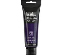 Liquitex 8870019 Basics - Peinture acrylique, peinture artistique monopigmentée, résistante à la lumière, qualité archive, finition satinée, tube de 118 ml - Pourpre dioxazine