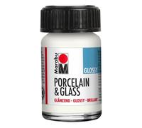Peinture Acrylique - MARABU - Porcelaine & Verre - Glossy - 15 ml - Blanc