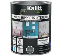 Peinture acrylique mat - multi-supports - 0.5 L - gris anthracite