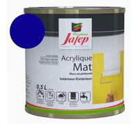 Peinture acrylique mate Bleu foncé Jafep 0,5l