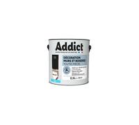 Peinture acrylique murs et boiseries noir mat 2.5L.