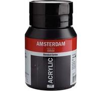 Peinture Acrylique - Noir oxyde - 735 - Amsterdam - Pot de 500ml Noir