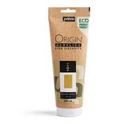 Pebeo - Origin Acrylics 240 ml - Peinture Acrylique Éco-Conçue - Haute Viscosité - Finition Métallique - Liant 100% Recyclé - 96% de Matières Premières d’Origine Européenne - Or