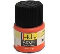 Heller Peinture acrylique à l'eau pour maquettes 18 Orange 12 ml