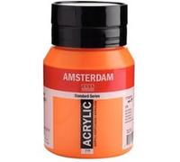Royal Talens Amsterdam - Peinture acrylique - Orange Azo 276 - Pot 500 ml