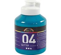 Peinture acrylique Paillettes pour enfants - Turquoise, 500ml