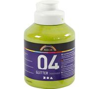 Peinture acrylique Paillettes pour enfants - Vert citron, 500ml