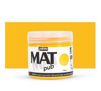 Peinture Acrylique - Pebeo - Mat Pub - 140ml - Jaune Doré - Finition Mat - Utilisation Extérieure