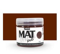 Pébéo – Peinture acrylique Mat Pub, extra fine et extra mate – Ombre brûlée 140 ml