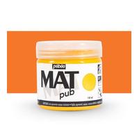 Pébéo - Mat Pub - Peinture Acrylique Extra Fine et Extra Mate - Orange vif -140ml