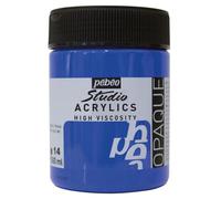 Pébéo - Acrylique Fine Studio Acrylics - Peinture Acrylique Bleu - Bleu Cobalt Opaque Imitation - 500 ml