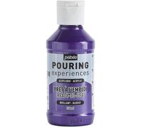 Pébéo Peinture acrylique Pouring Expériences – Pré-mélangée, Violet métallique 118 ml