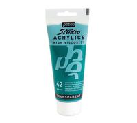 Peinture acrylique - Pébéo - Studio - Emeraude Phtalocyanine - 100 ml - Satiné - Mixte