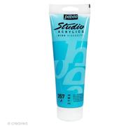 Peinture Acrylique Pébéo Studio - High Vicosity - 250 Ml Dyna Bleu Vert Iridescent