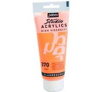 Pébéo 837370 Studio Acrylique Tube Orange Fluorescent 100 ml
