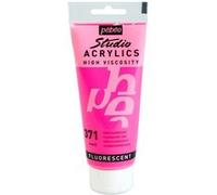 Pébéo Peinture acrylique en tube Studio 837371 Rose fluorescent 100 ml