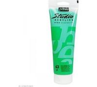Peinture acrylique - Vert cadmium - 43 - Pébéo Studio - Tube de 250 ml